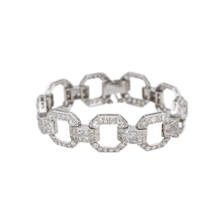 Bracelet Maille en platine et diamants - Castafiore