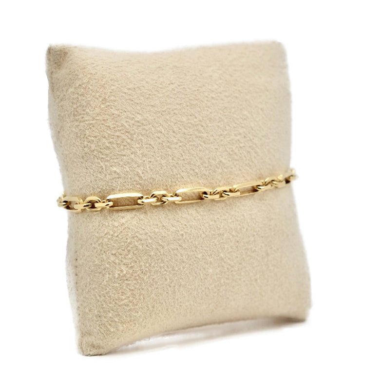 Bracelet maille Figaro en or jaune - Castafiore