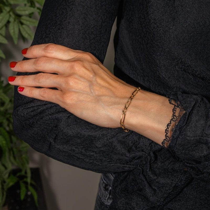 Bracelet Maille figaro Or jaune - Castafiore