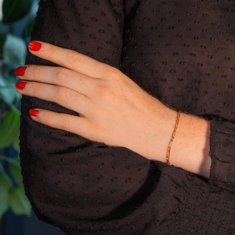 Bracelet Maille figaro Or jaune - Castafiore