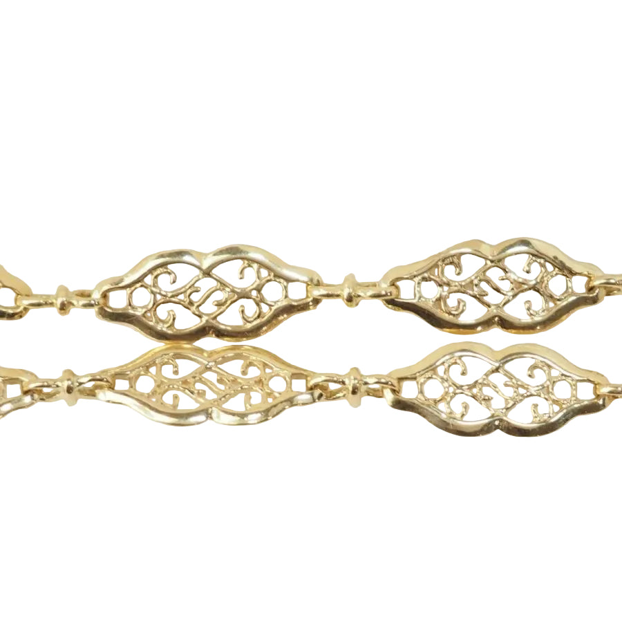 Bracelet maille filigrane en or jaune - Castafiore