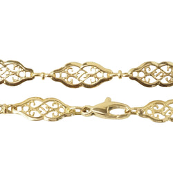 Bracelet maille filigrane en or jaune - Castafiore