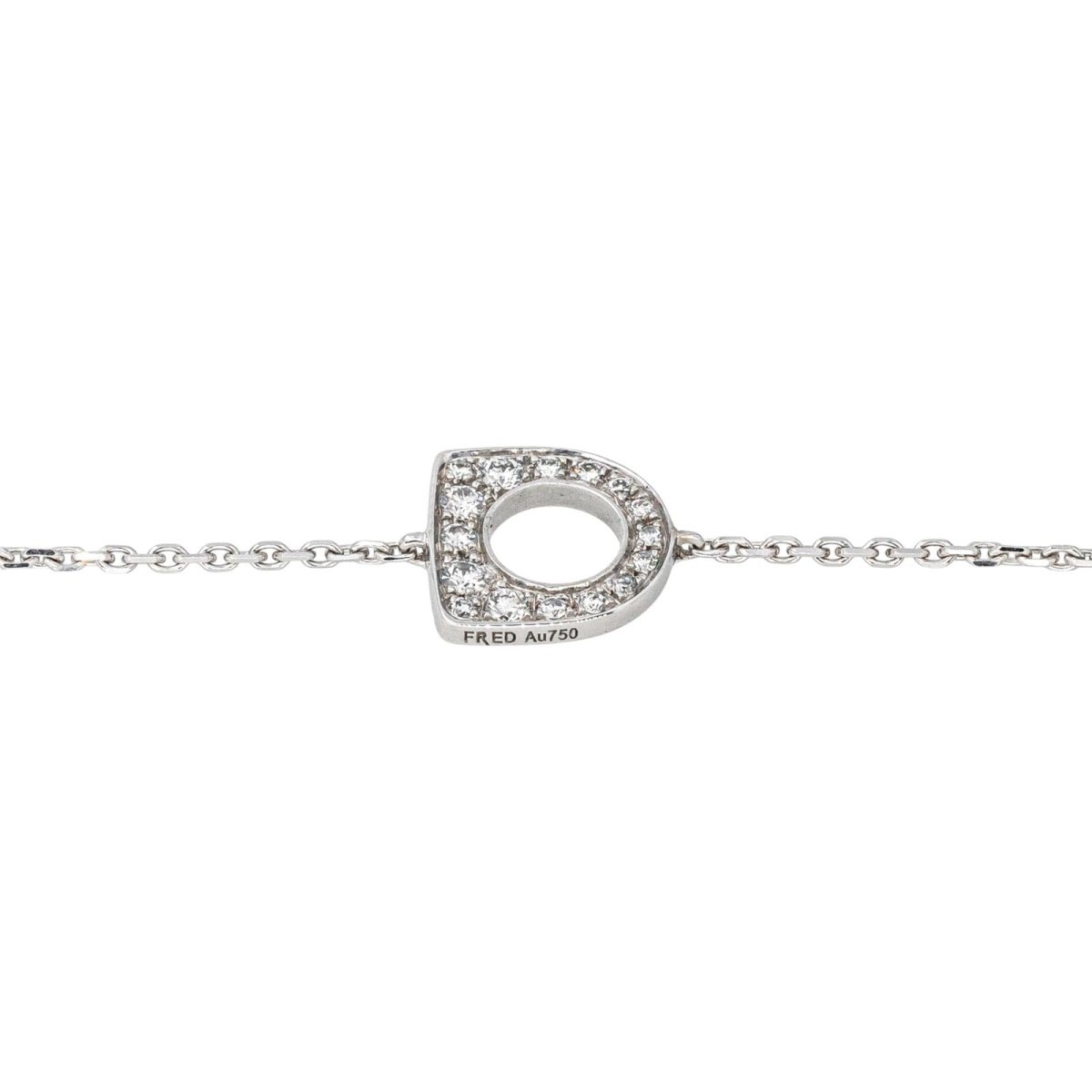 Bracelet Maille FRED "Success" en or blanc et diamants - Castafiore