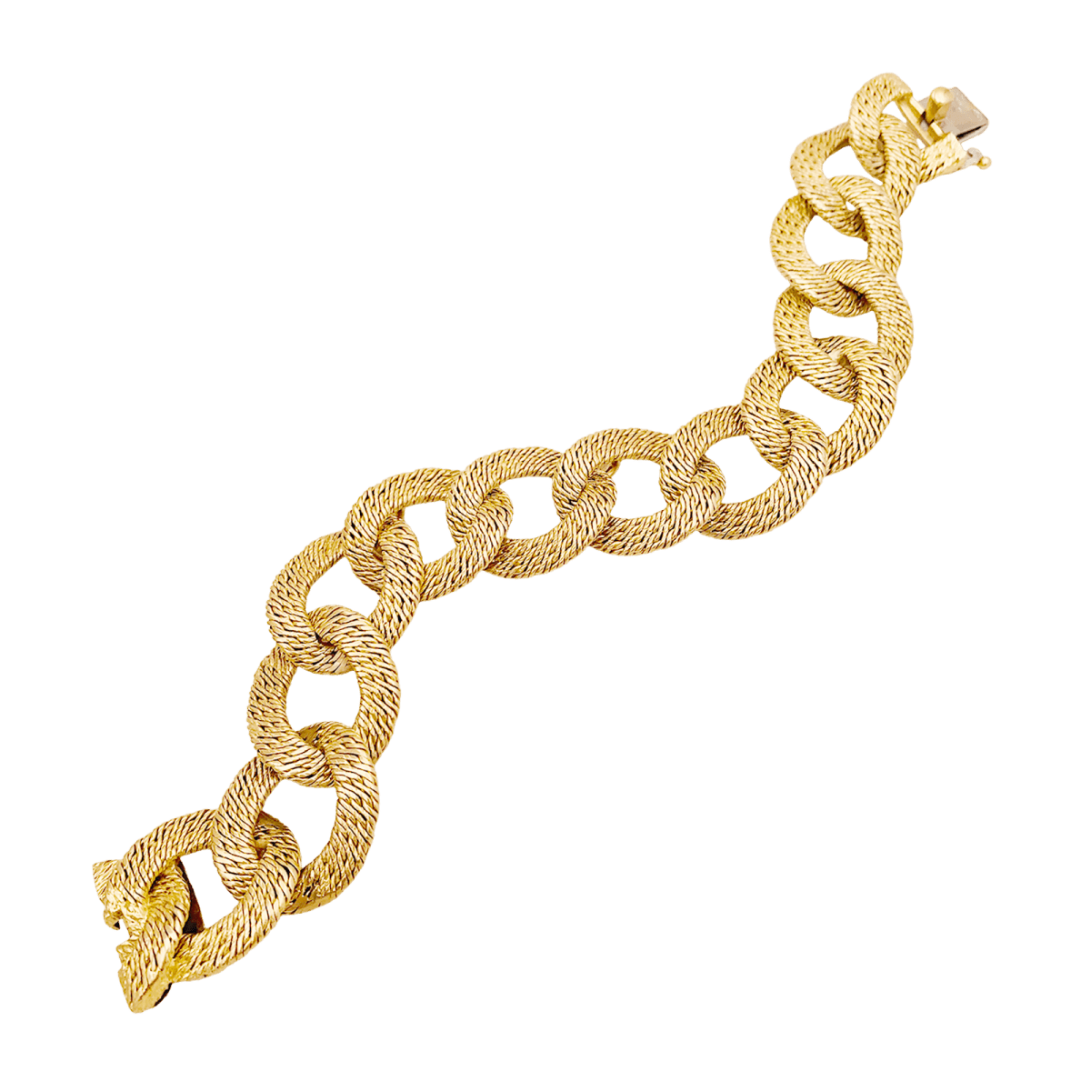 Bracelet Maille GEORGES L'ENFANT en or jaune - Castafiore