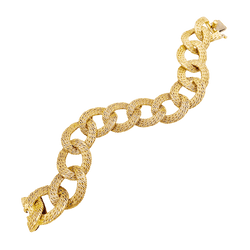 Bracelet Maille GEORGES L'ENFANT en or jaune - Castafiore