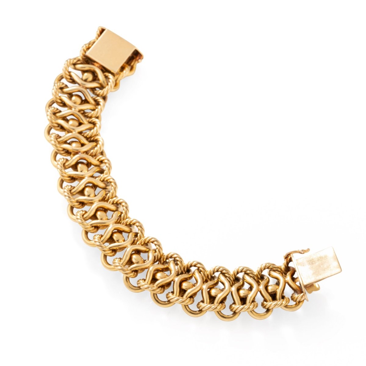 Bracelet Maille GEORGES LENFANT en or jaune - Castafiore