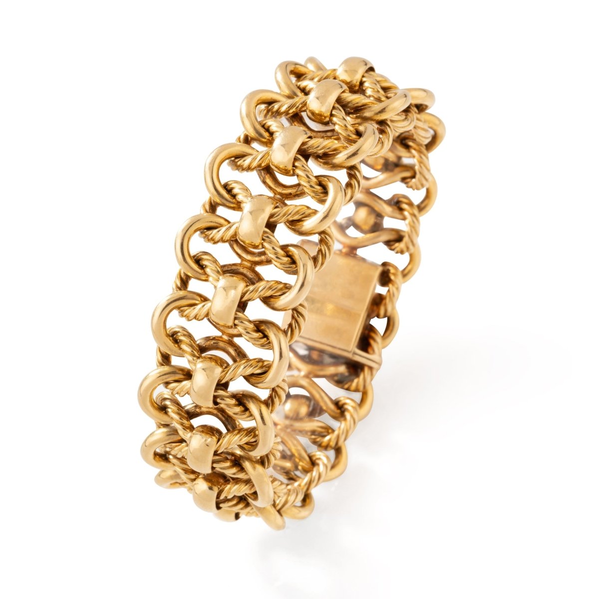 Bracelet Maille GEORGES LENFANT en or jaune - Castafiore