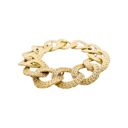 Bracelet Maille GEORGES L'ENFANT en or jaune - Castafiore