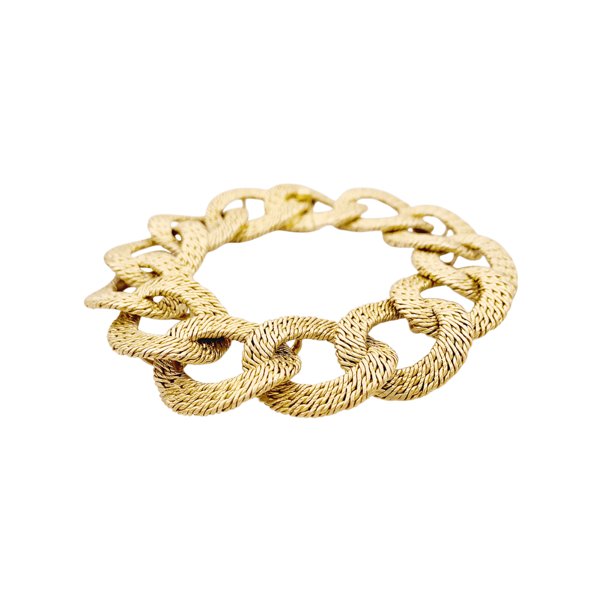 Bracelet Maille GEORGES L'ENFANT en or jaune - Castafiore