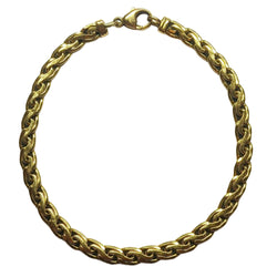 Bracelet maille gourmette en or jaune - Castafiore