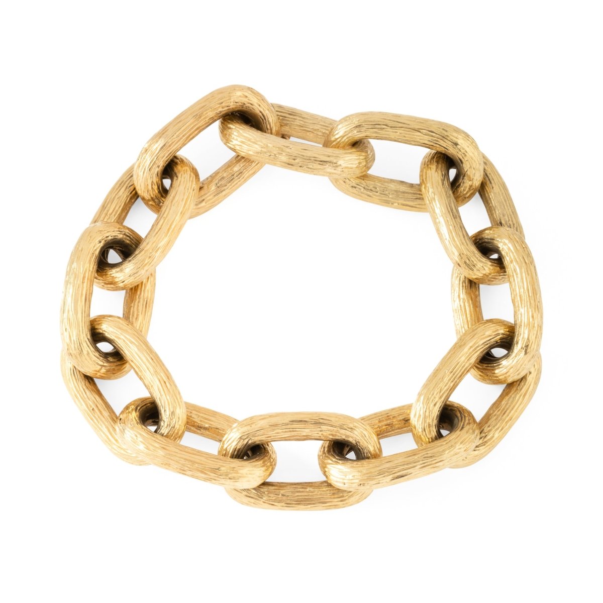 Bracelet Maille gourmette en or jaune - Castafiore