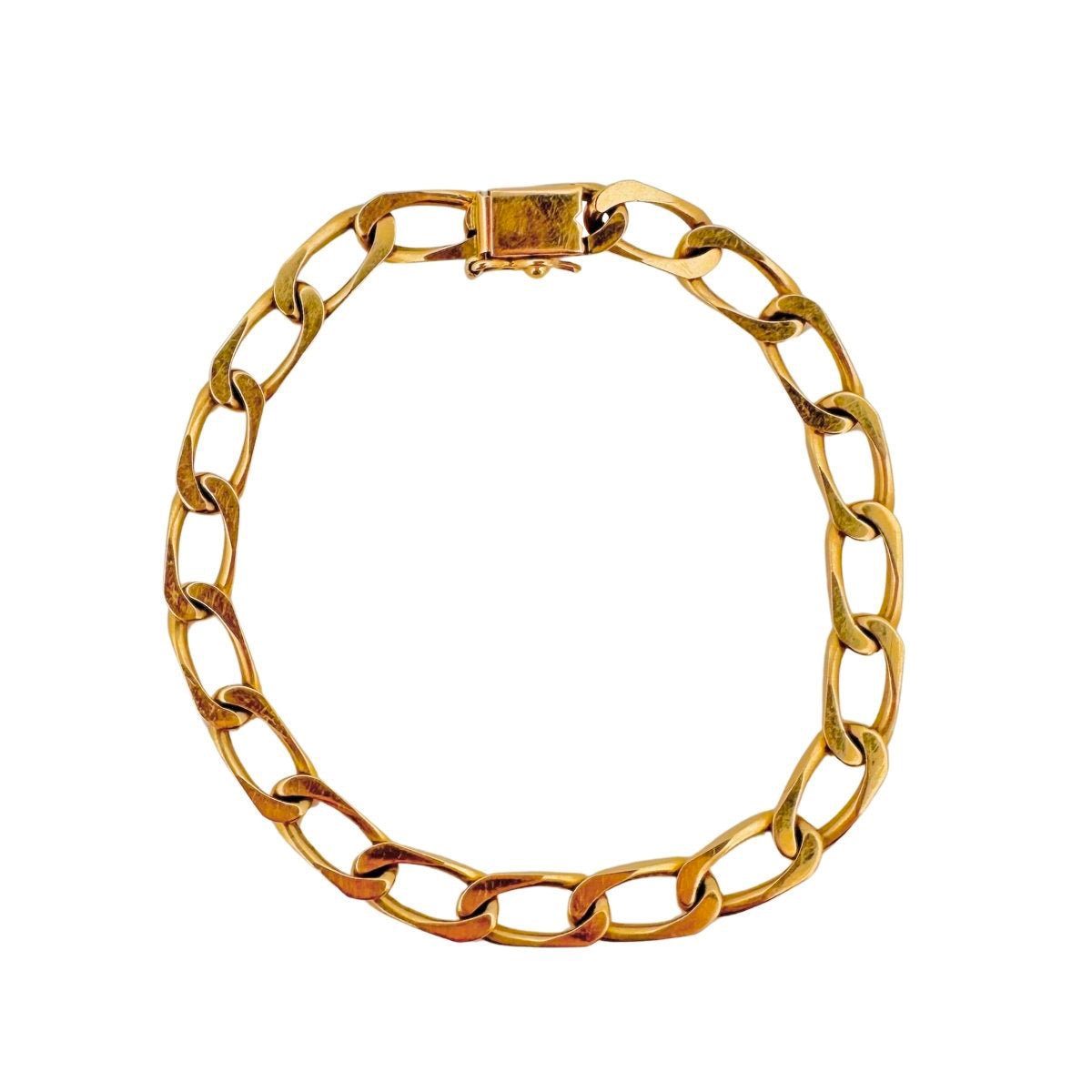 Bracelet Maille Gourmette en or jaune - Castafiore