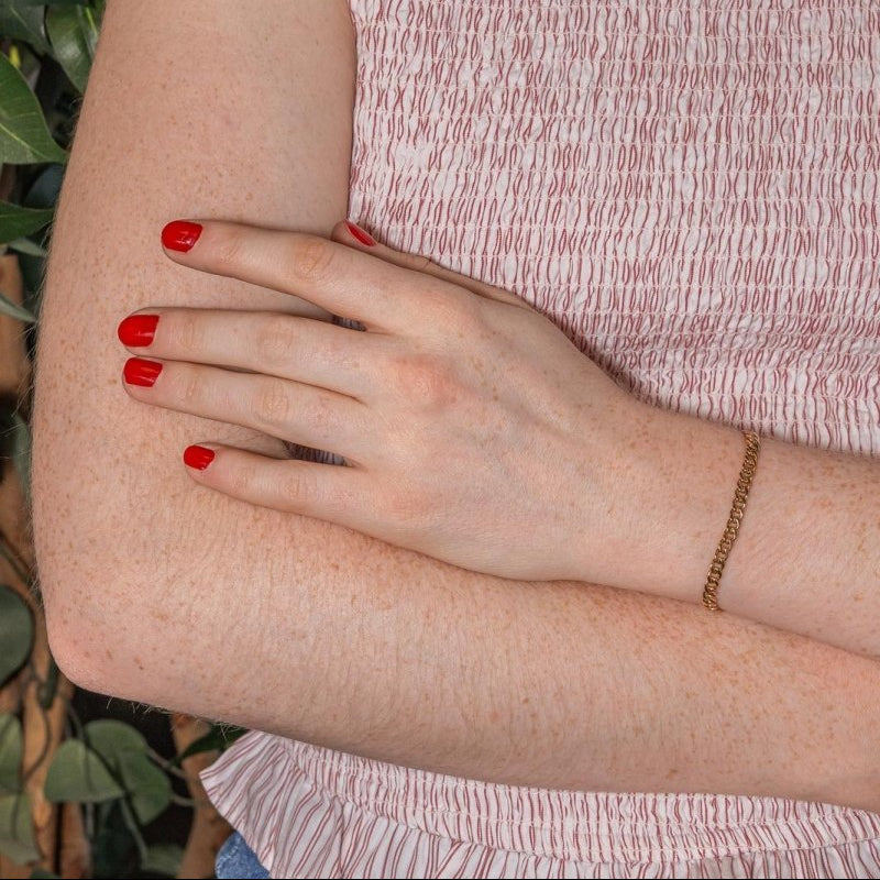 Bracelet Maille gourmette Or rose - Castafiore
