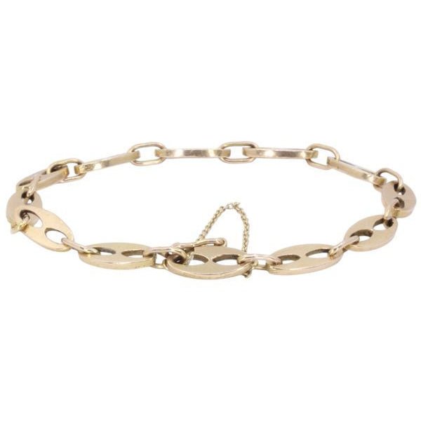 Bracelet maille grain de café en or jaune - Castafiore