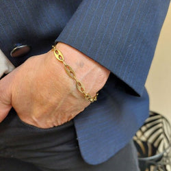 Bracelet maille grain de café en or jaune - Castafiore