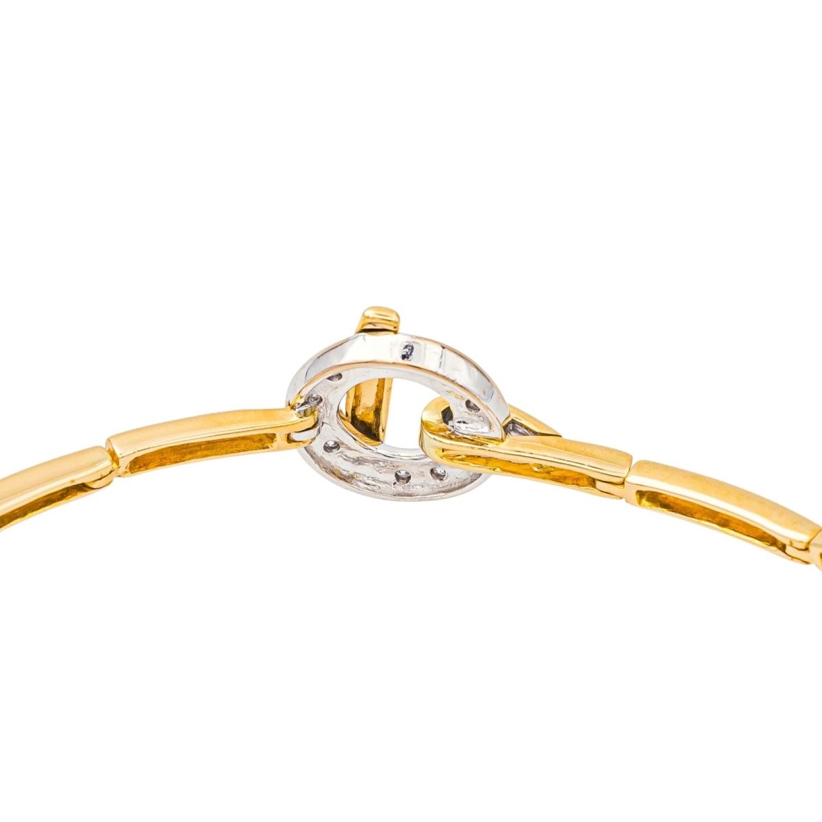 Bracelet Maille GUY LAROCHE en or jaune et diamant - Castafiore