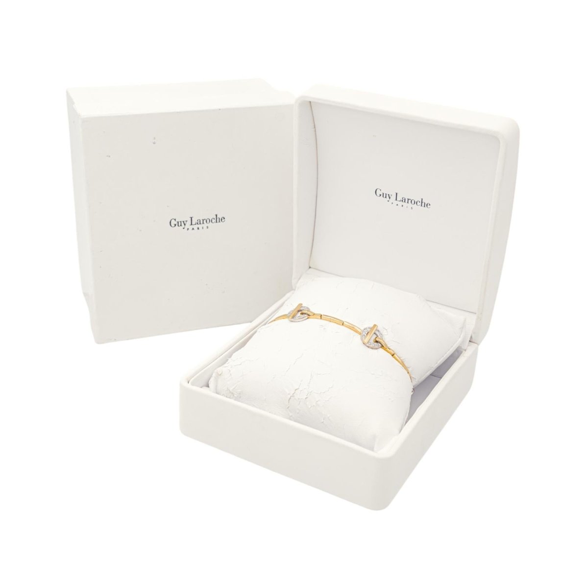 Bracelet Maille GUY LAROCHE en or jaune et diamant - Castafiore