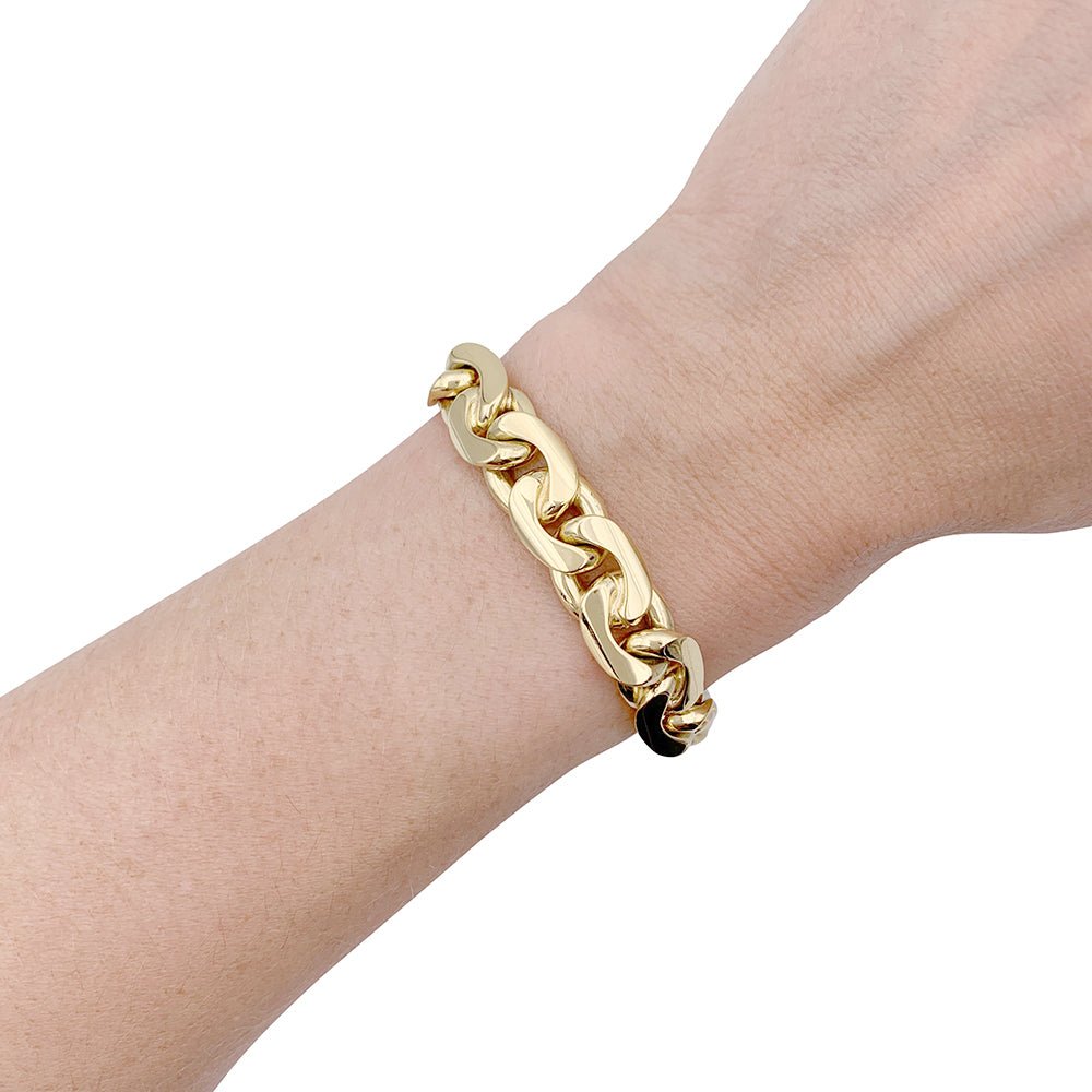 Bracelet maille "Haricot", or jaune - Castafiore