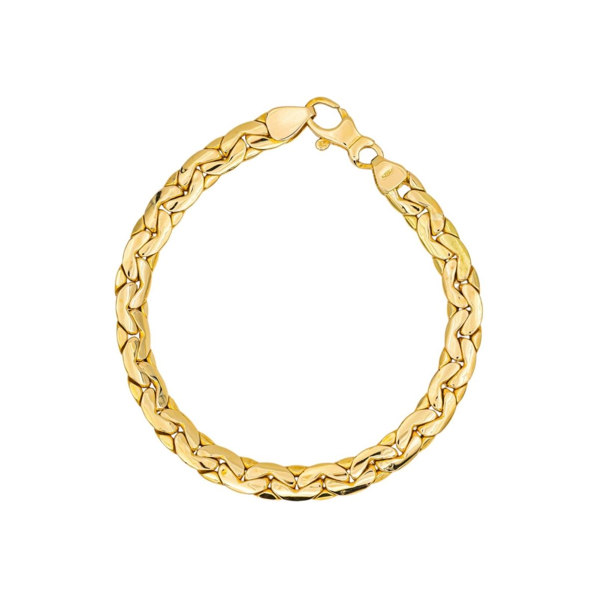 Bracelet Bean stitch Yellow gold