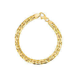 Bracelet Bean stitch Yellow gold