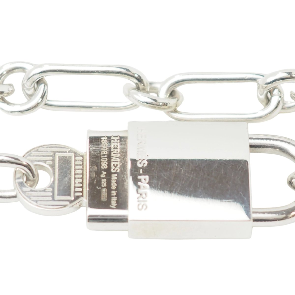 Bracelet Maille HERMÈS "AlphaKelly" en argent - Castafiore