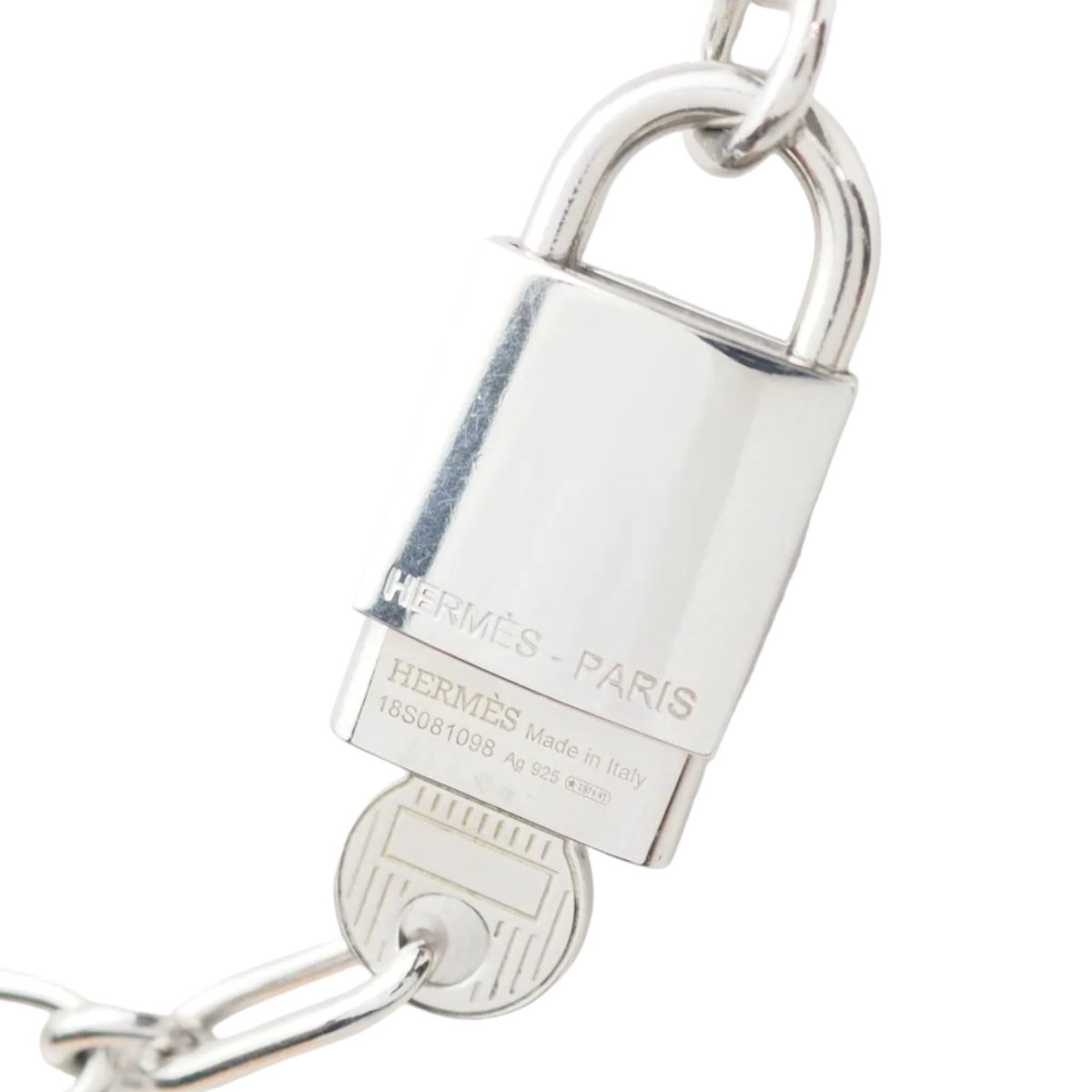 Bracelet Maille HERMÈS "AlphaKelly" en argent - Castafiore