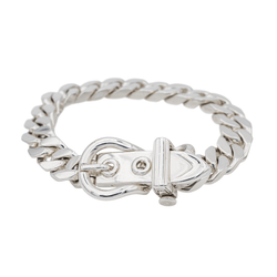 Bracelet Maille HERMÈS "Ceinture" en argent - Castafiore