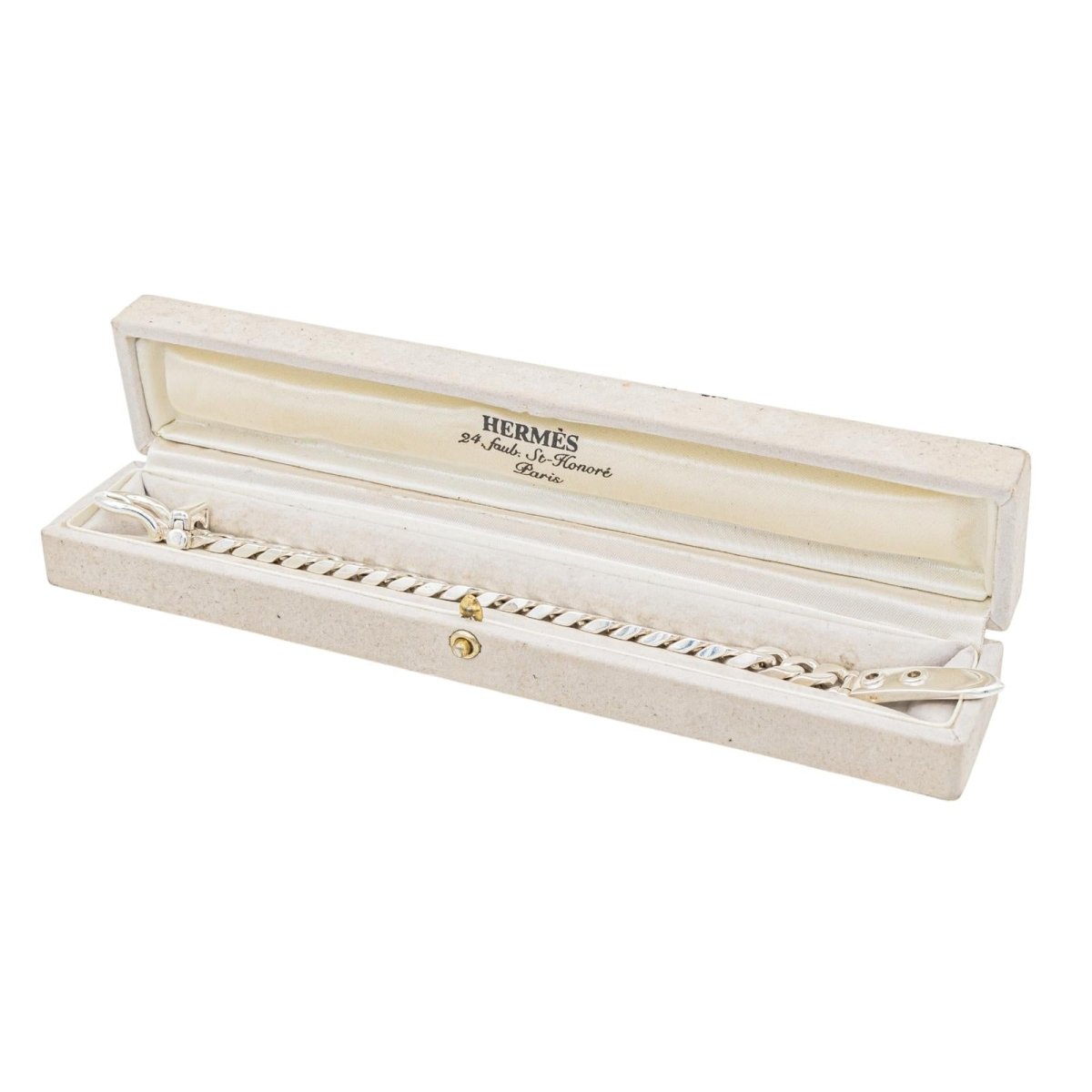 Bracelet Maille HERMÈS "Ceinture" en argent - Castafiore