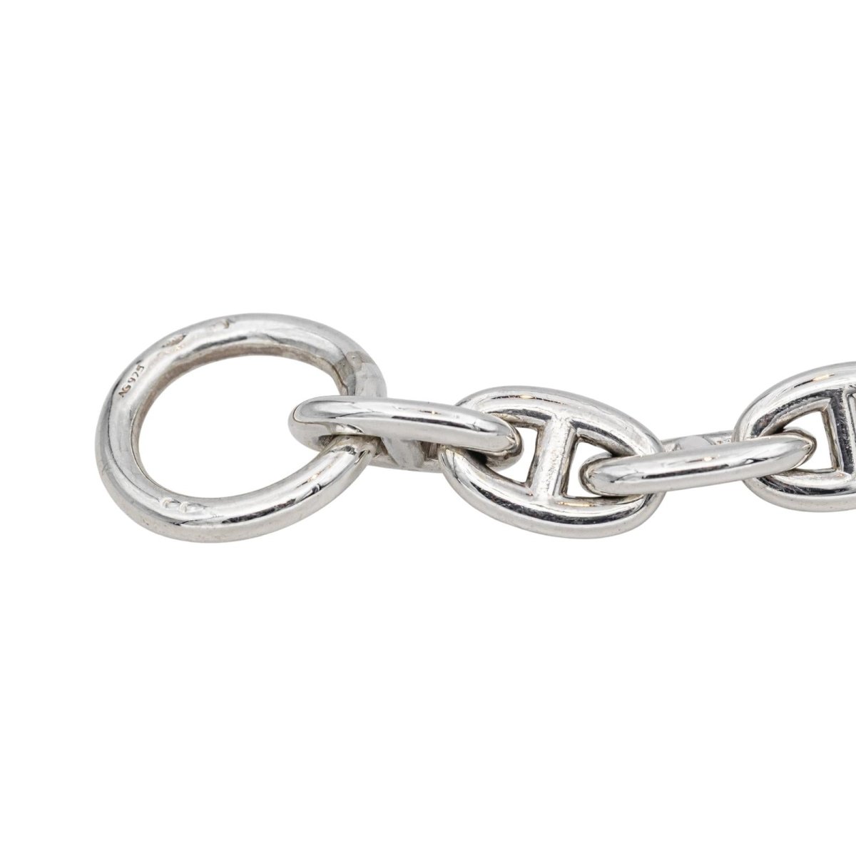 Bracelet Maille HERMÈS "Chaîne d'Ancre" en argent - Castafiore