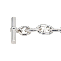 Bracelet Maille HERMÈS "Chaîne d'ancre" en argent - Castafiore