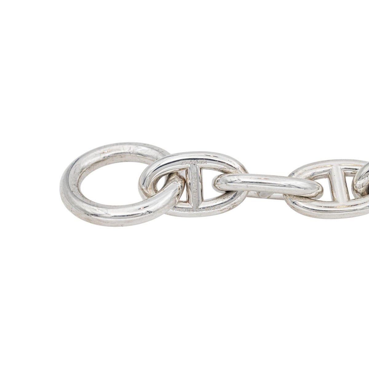 Bracelet Maille HERMÈS "Chaîne d'ancre" en argent - Castafiore