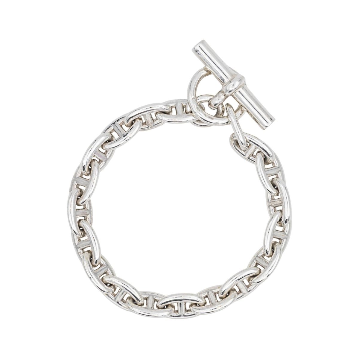 Bracelet Maille HERMÈS "Chaîne d'Ancre" en argent - Castafiore
