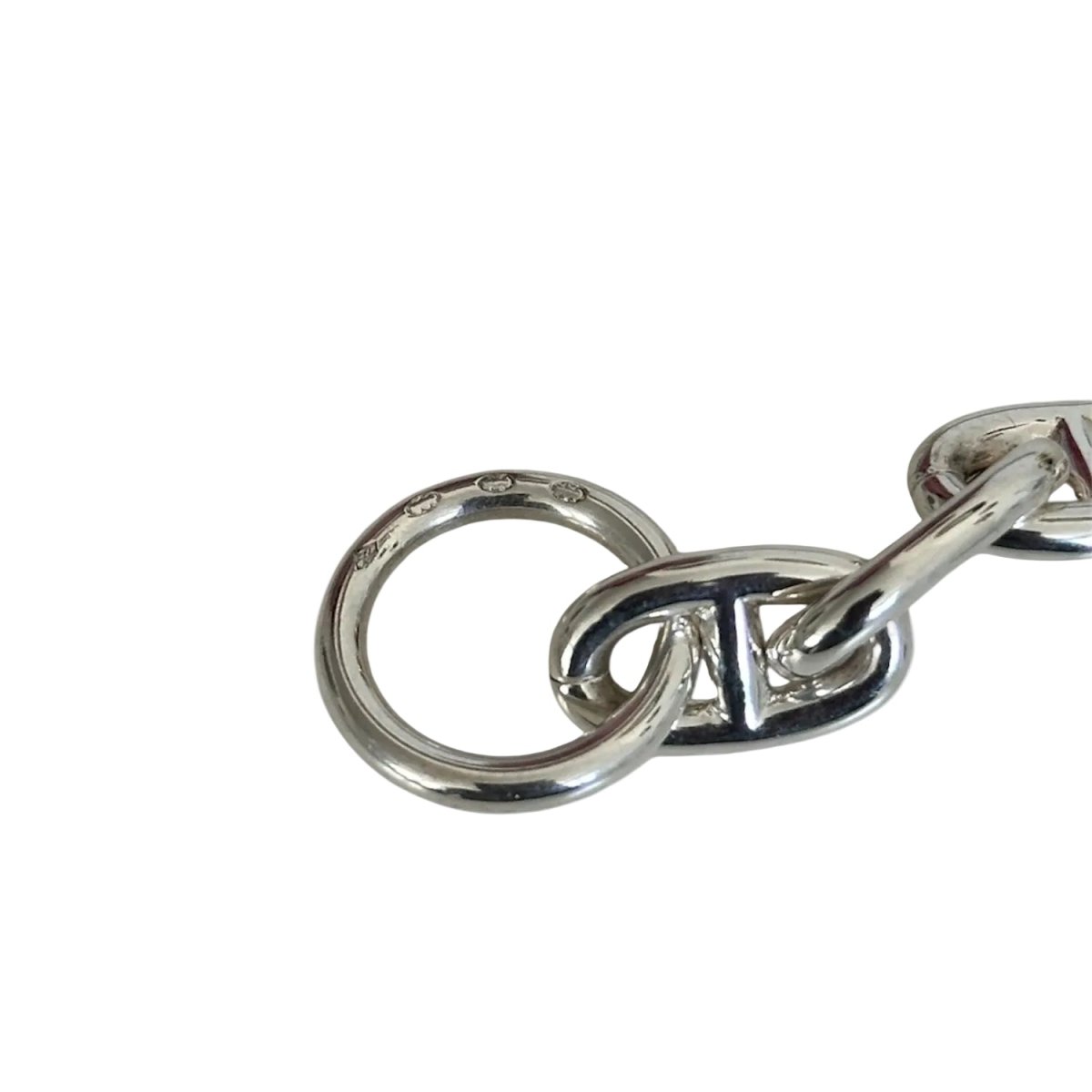 Bracelet Maille HERMÈS "Chaîne d'Ancre" GM en argent - Castafiore