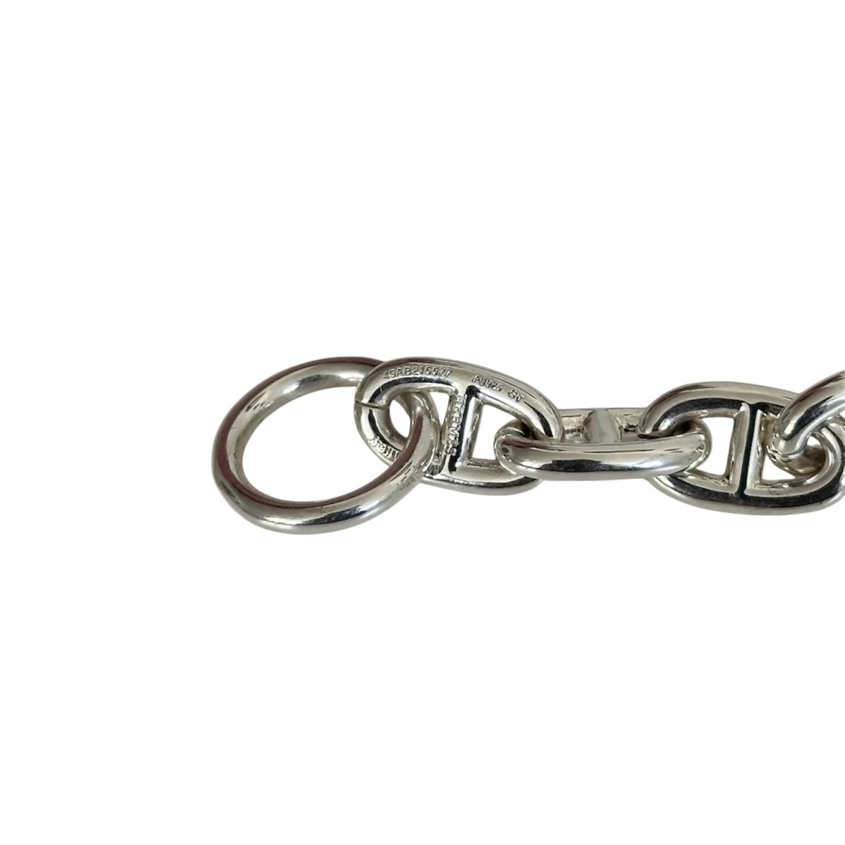 Bracelet Maille HERMÈS "Chaîne d'Ancre" GM en argent - Castafiore