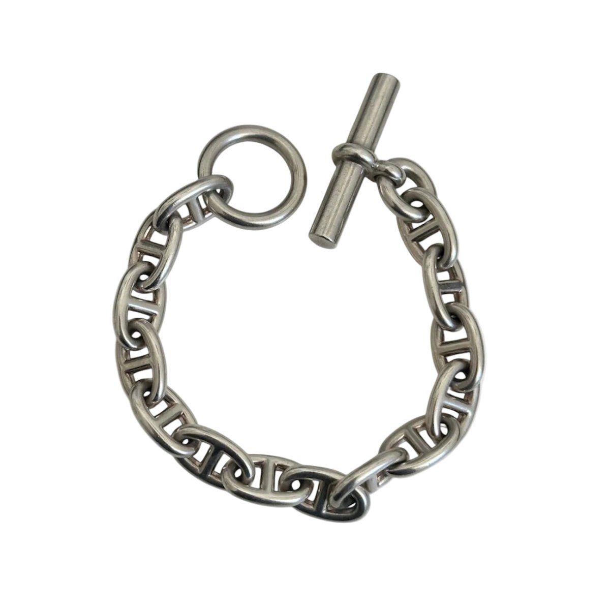 Bracelet Maille HERMÈS "Chaîne d'ancre" PM en argent - Castafiore