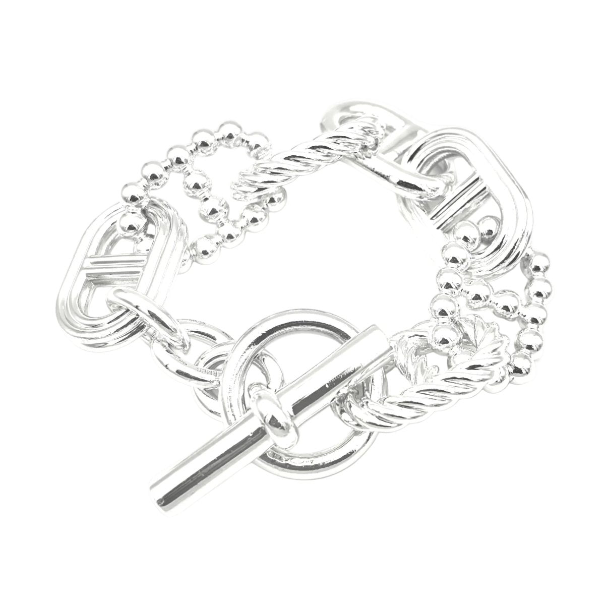 Bracelet Maille HERMÈS "Parade" en argent - Castafiore
