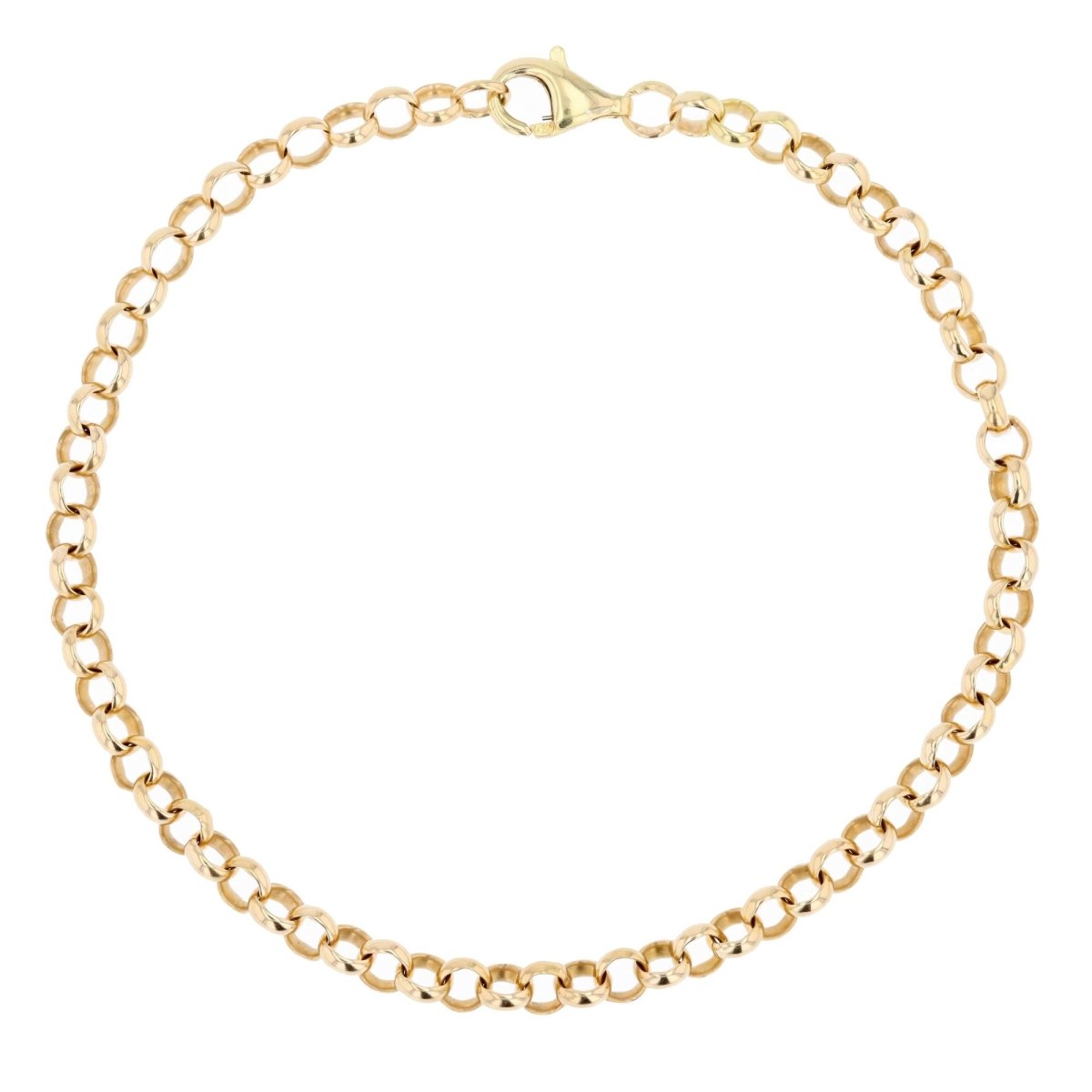 Bracelet yellow gold maille jaseron