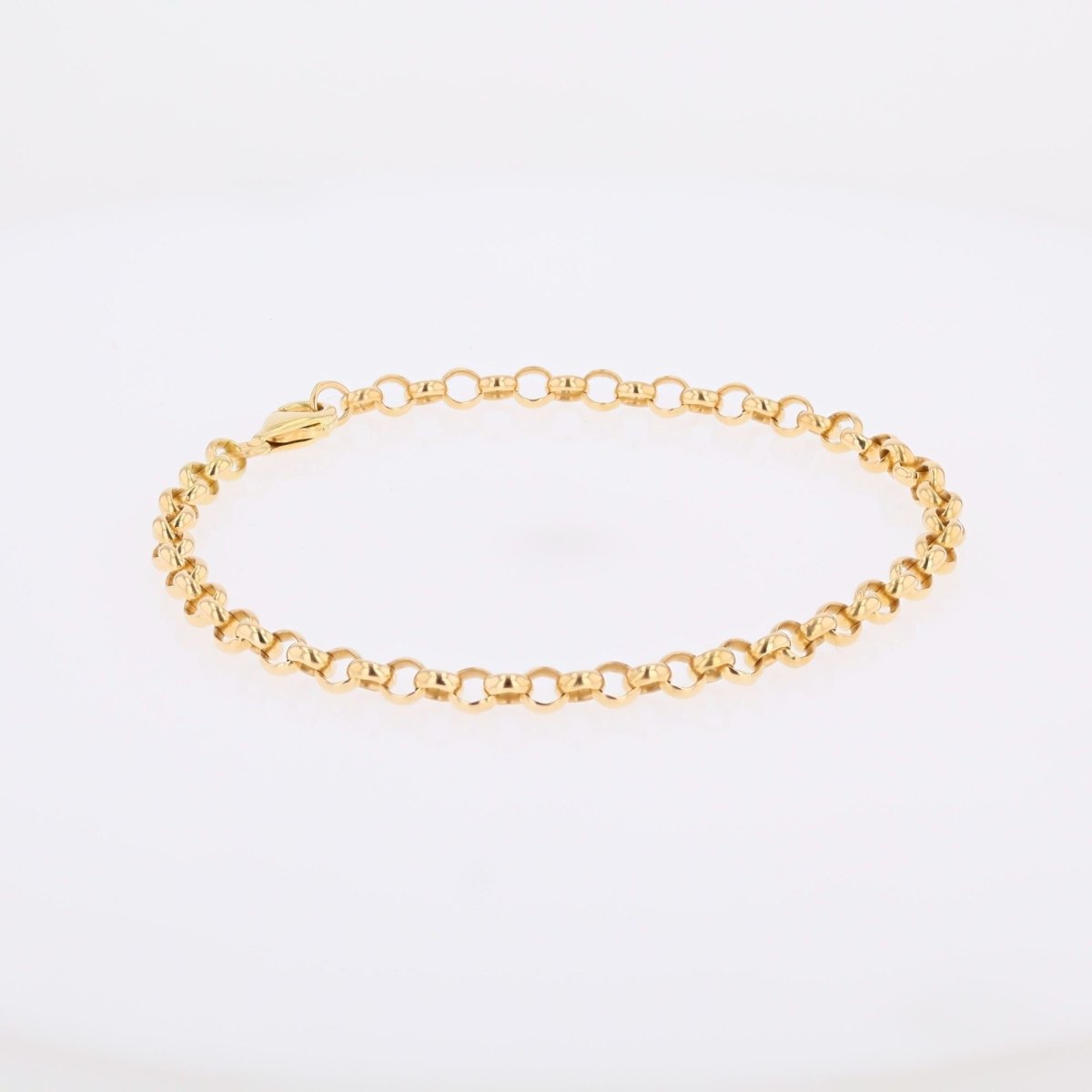 Bracelet yellow gold maille jaseron