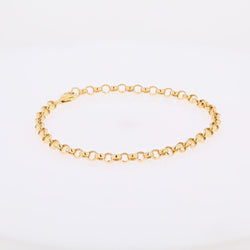 Bracelet yellow gold maille jaseron