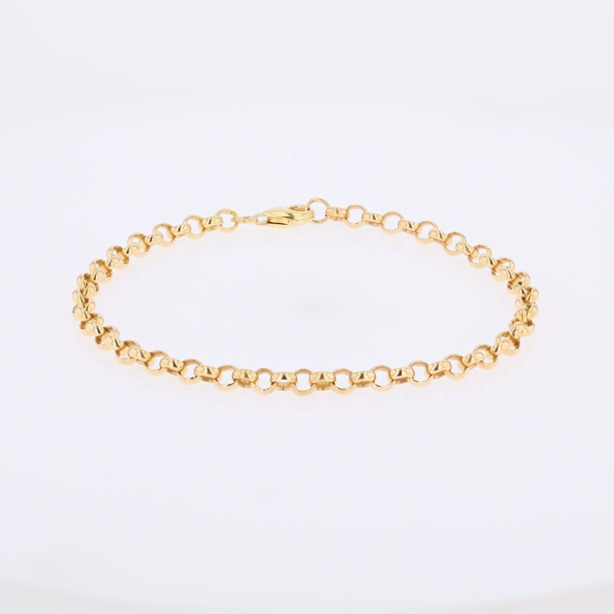 Bracelet yellow gold maille jaseron