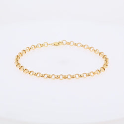 Bracelet yellow gold maille jaseron