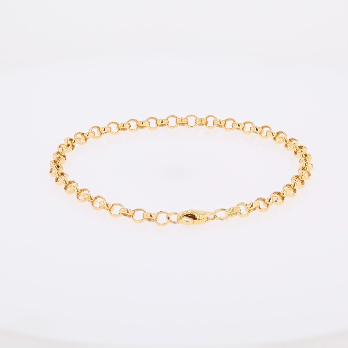 Bracelet yellow gold maille jaseron