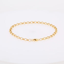 Bracelet yellow gold maille jaseron