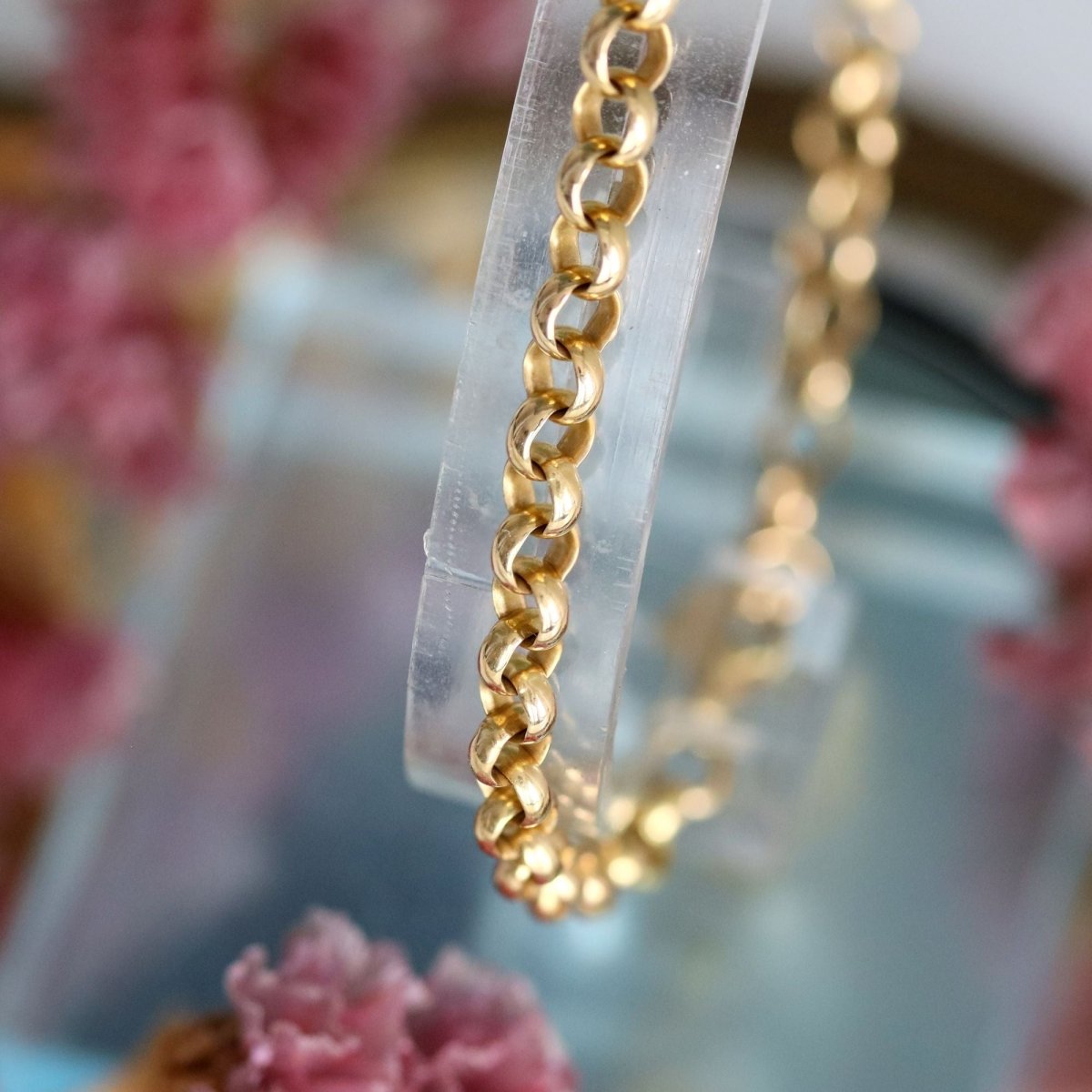 Bracelet yellow gold maille jaseron