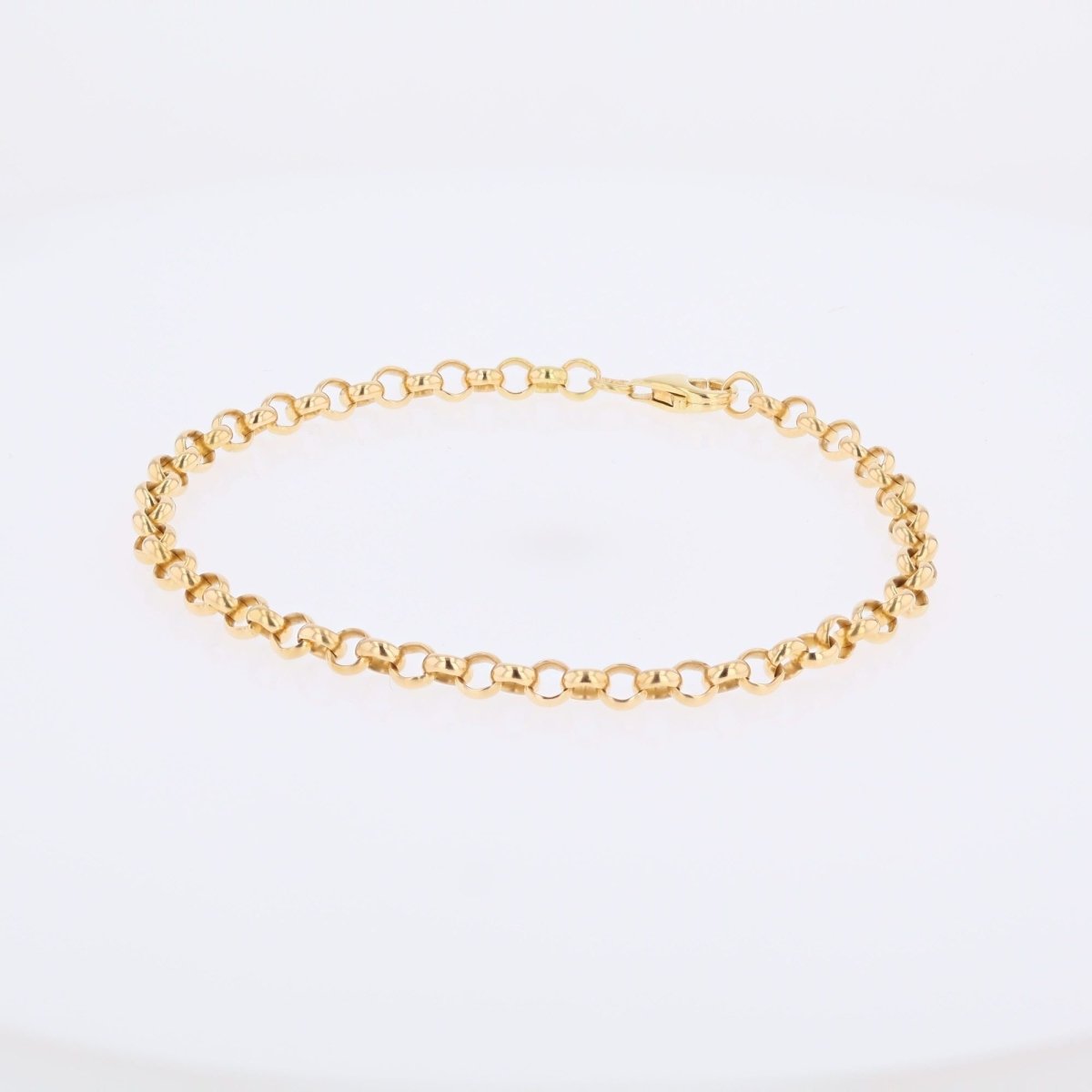 Bracelet yellow gold maille jaseron