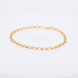 Bracelet yellow gold maille jaseron