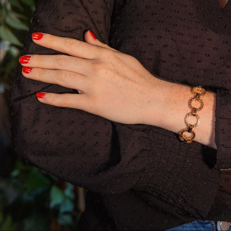 Bracelet Maille jaseron Or jaune - Castafiore