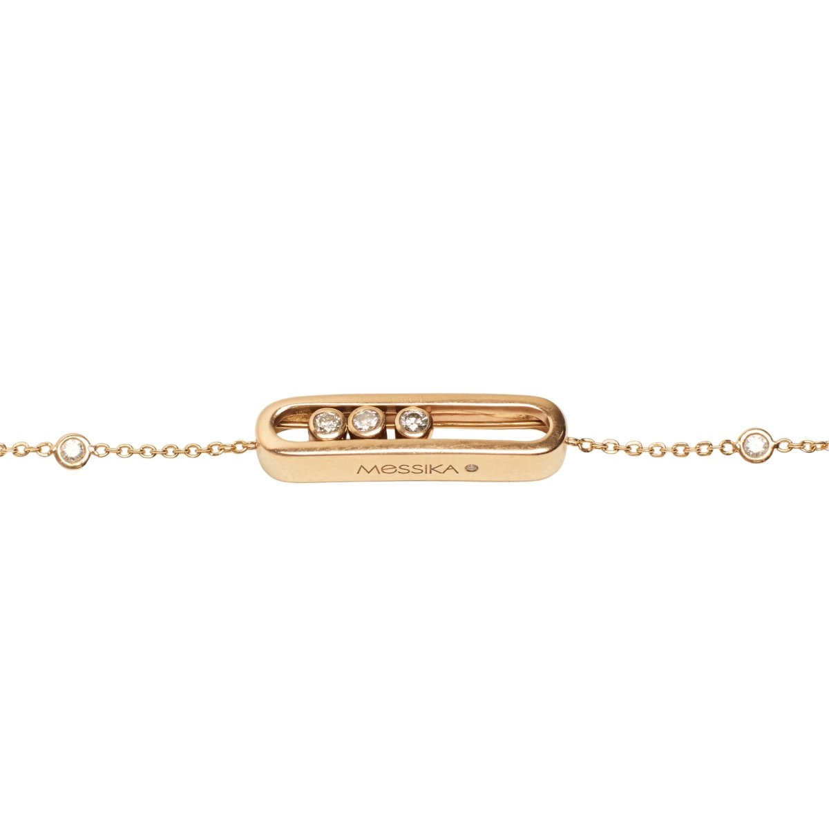 Bracelet Maille MESSIKA "Baby Move" en or rose et diamants - Castafiore