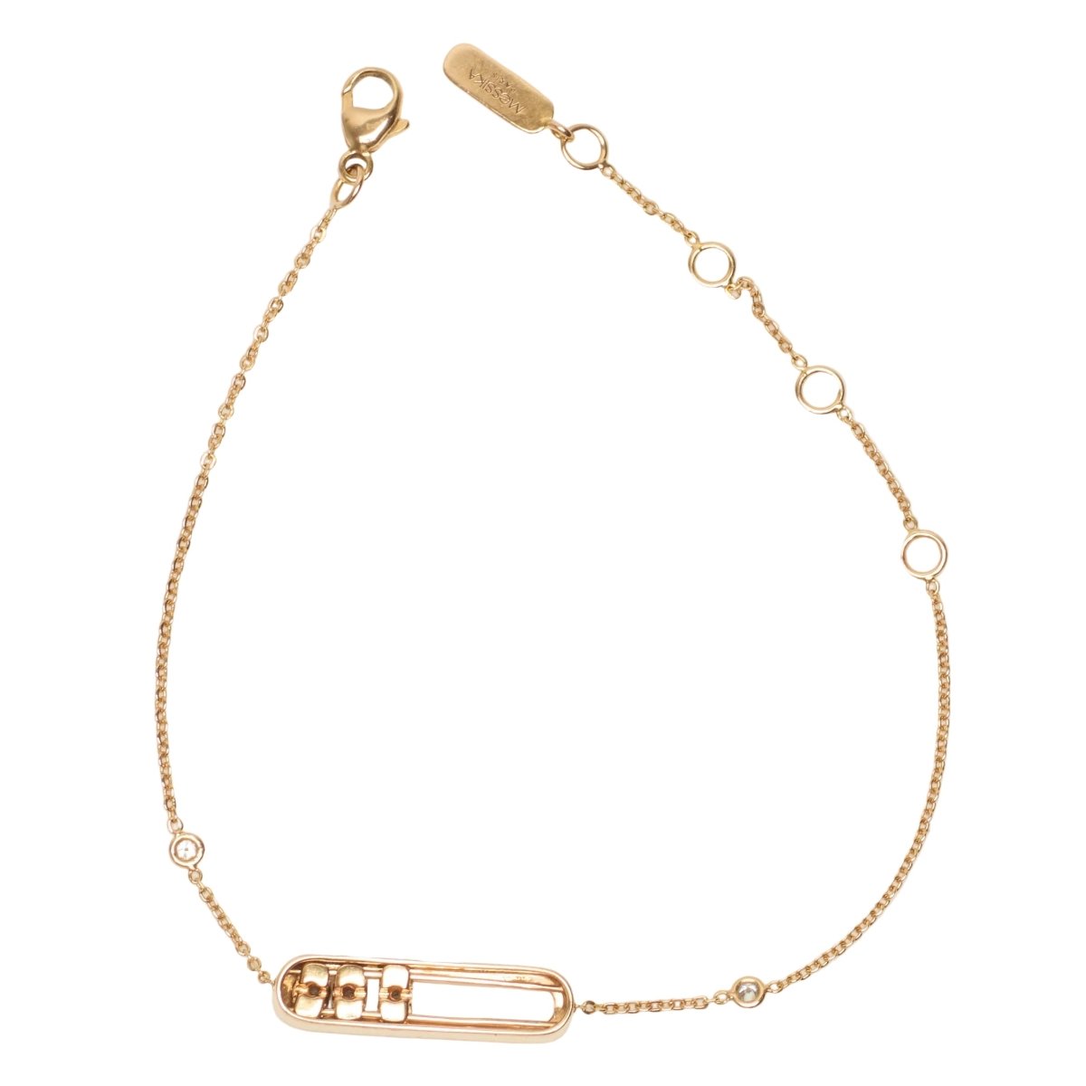 Bracelet Maille MESSIKA "Baby Move" en or rose et diamants - Castafiore