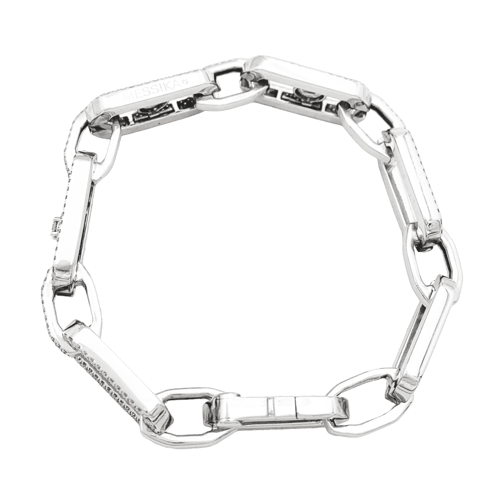 Bracelet Maille MESSIKA "Pavé So Move" en or blanc et diamants - Castafiore